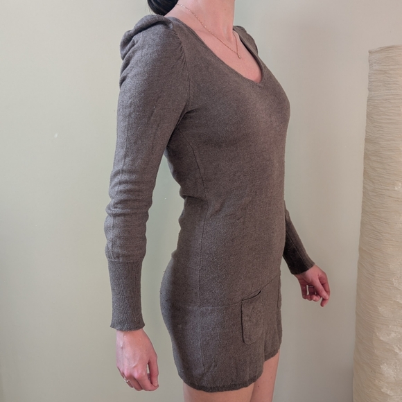 Sinéquanone Paris Light Brown Wool Sweater Dress - Picture 3 of 16